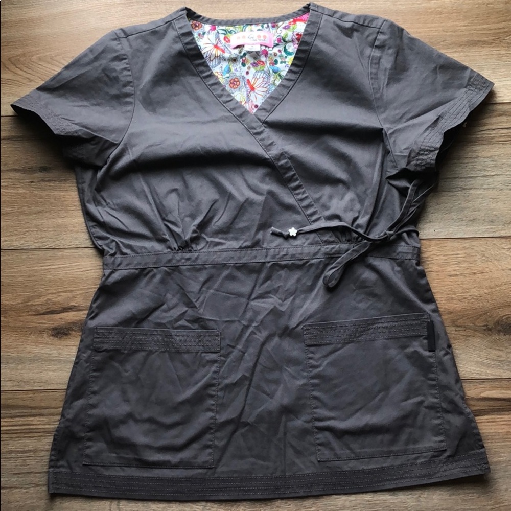Koi scrub top